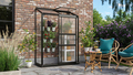 Växthus Ida 900 Svart Poly Sockel 0,9 m² Vitavia